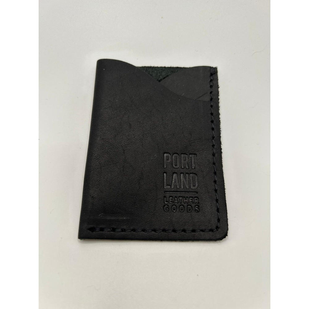 Portland Leather Goods Smooth Black Minimalist